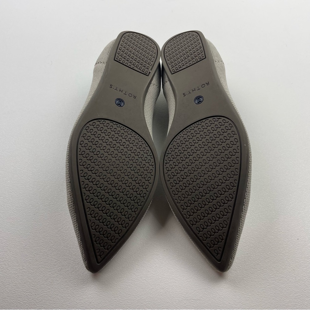 Rothy's Linen Blue Halo Point Toe Ballet Flats Size 9 - Picture 9 of 9